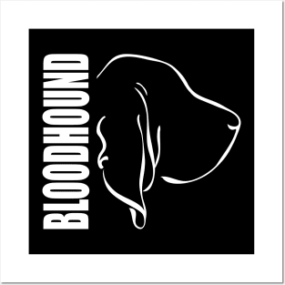 Bloodhound profile dog lover gift Posters and Art